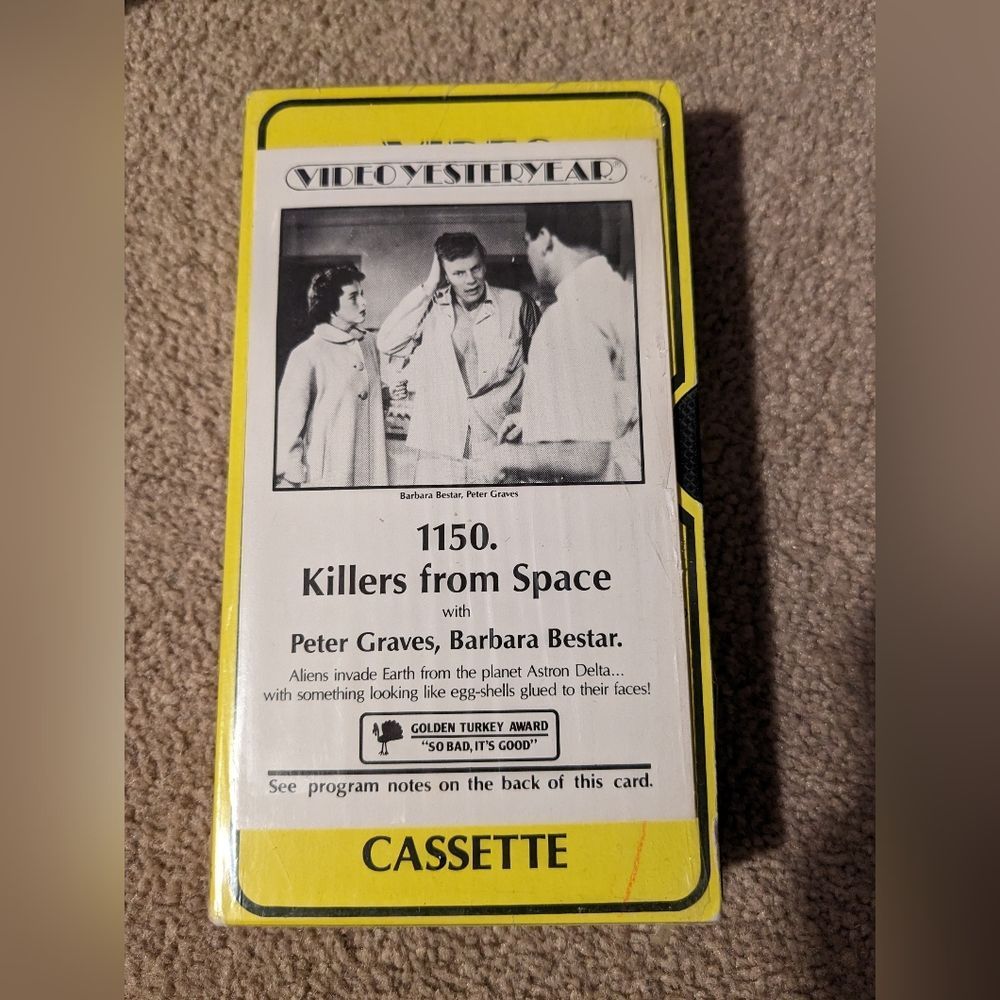 Killers from Space 1954 VHS Tape Movie